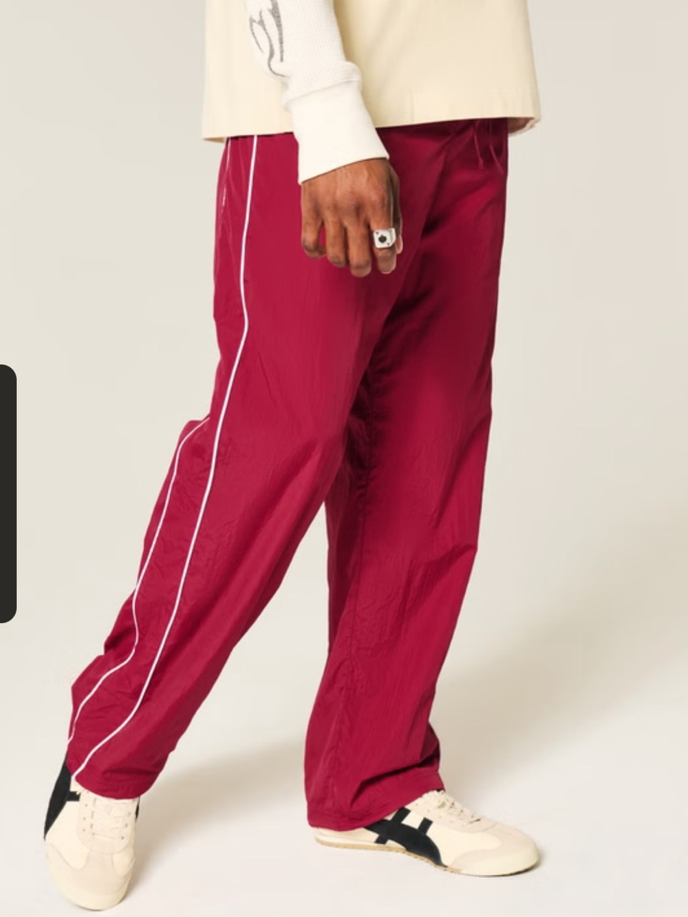 Hollister Baggy Red Track Pants